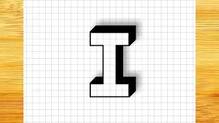 ✍ C&oacute;mo Dibujar la Letra I en 3D &ndash; Gu&iacute;a F&aacute;cil