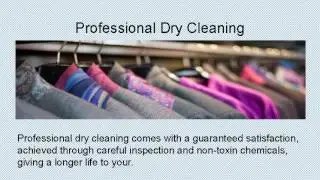 Professional Dry Cleaning