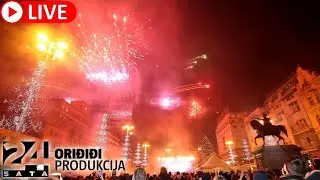 Spektakularni prizori novogodišnjeg vatrometa u Zagrebu!