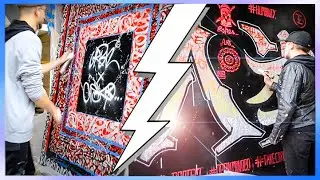 GRAFFITI IN PARIS UNIVERSITY BY ESKOS ART & CISKODACISKO