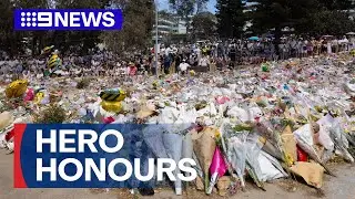 Bondi Beach terror attack heroes to receive official honours | 9 News Australia