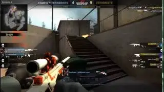 CSGO BEST PLAYS #1 - INSANE AWP SKILLS ON 5V2 RETAKE!