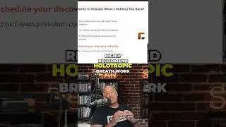 Holotropic Breathwork or Breathe With Sandy? Find Trauma Relief Now! #shorts