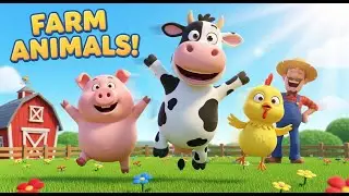 Old MacDonald Had a Farm 🐮  Farm Animals Song for Kids  3D Nursery Rhyme