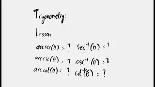 Trigonometry: Inverse Trig. Functions Part 2