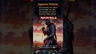 Japanese Wisdom |#motivation #mindset #growthmindset #positivethinking #selfimprovement