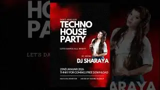 DJ SHARAYA - TECHNO HOUSE PARTY TILL DROP NEW 2026