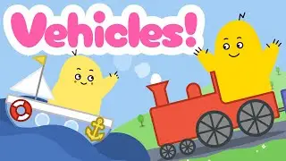 Learn Vehicles for Toddlers! Boats! Trains! Airplanes & More!