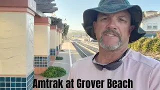 An Amtrak Arriving at Grover Beach, Ca.
