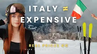 How I ski in ITALY on a budget 🇮🇹 ALL PRISES, food, hotel & tips ❄️✨