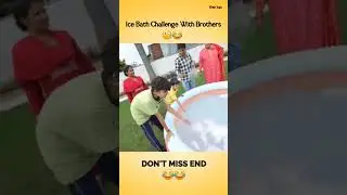 ice bath challenge with brother 😁😁 ll sourav joshi vlogs ll #shorts #youtubeshorts