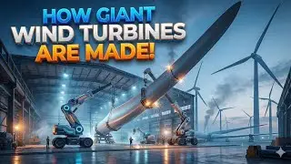 You Won&rsquo;t Believe How GIANT WIND TURBINES Are Made Inside This Factory!