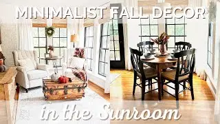 Best Budget Minimalist Fall Decor for your Sunroom