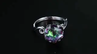 Stunning Mystic Topaz Ring