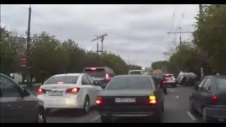 Wtf moment Crazy Man car crash  hitting #47 2017
