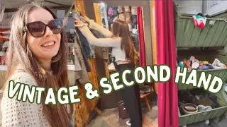 CE AM GASIT LA VINTAGE SI SECOND HAND| Haul Second Hand | Hai cu mine la shopping