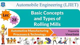 L 28 Basic Concepts of Rolling Mill | Automotive Manufacturing Processes and Technology | Automobile