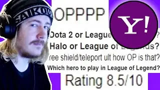 reacting to 10 year old League of Legends questions on Yahoo answers