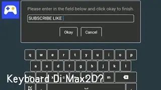 Carar Mambuat Keyboard Di Max2D