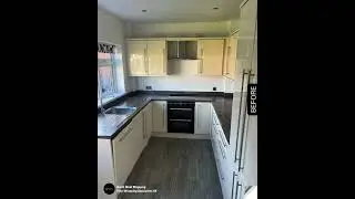 Before And After Kitchen Wrapping | Kitchen Wraps UK | UK #kitchenwrap  #kitchen #kitchenmakeover