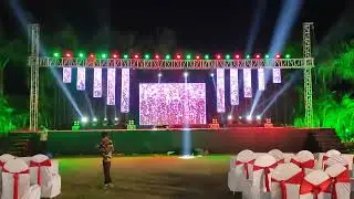 Sangeet night sound light & led screen setup By Dj Event 9136980001
