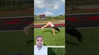 wow Stunt video omg 😳 #flip #stunt #split #ytshorts #funny #comedy