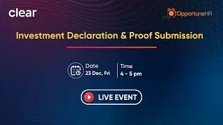 Investment Declaration and proof Submission