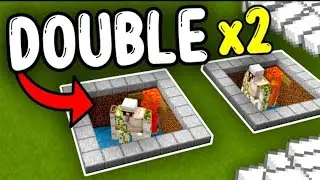BEST STACKED IRON FARM for Minecraft Bedrock!! 1.21+