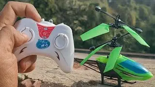 Remote Control Helicopter Unboxing - Mini Green RC Helicopter Unboxing & Flying Test - Rc Helicopter