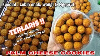 PALM CHEESE COOKIES SPECIAL, LEBIH ENAK WANGI LUMER DAN NGEPRUL || TAKARAN 1/2 KG TEPUNG JADI BANYAK