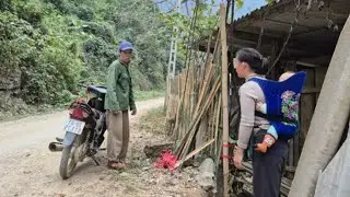 A single mother finishes building her house an 70-year-old man crosses the street asking for food.