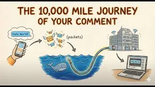 The journey of your Comment on Internet | How Internet Works Through Devices