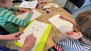How to draw a face in the style of Picasso | Art activities for kids