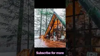 Choose your cabin in the woods✨❤️❤️#shorts #anime #cabin #peaceful #youtubeshorts #aesthetic