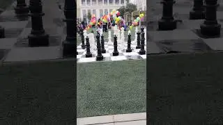 giant chessboard #ytshorts #giant #chess