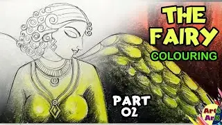 Fairy sculpture Colouring easy | The Fairy - Part 2 | Arts Ark - Fairy drawing | Pori Colouring