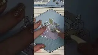 ASMR 🐻 3D Sticker Art 🐻 Loft Apartment 🐻 #asmr #3dsticker #3dstickerscene