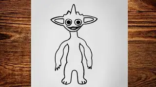 HOW TO DRAW SMILEY MILEY FROM GARTEN OF BANBAN