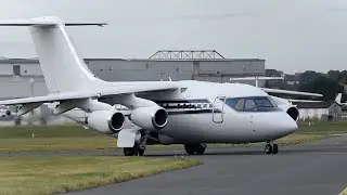 ✈ Formula One Management BAe 146-100 Take off from London Southend Airport!