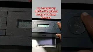 How to Remove Low Toner Message Hp Laserjet MFP 178,136,138 #shorts #hpprinter #viralvideo #foryou