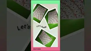 Let&rsquo;s Doodle🌀Zentangle Spiral Pattern#ZentangleDrawings#Simple#Easy