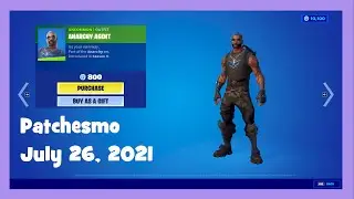 Rare Anarchy Agent Skin is back! - Live Item Shop Review - July 26, 2021