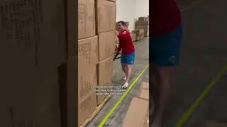 Unloading a container
