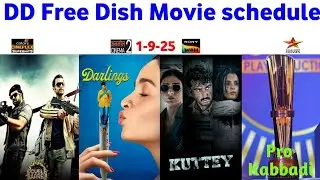 DD Free Dish Hindi Movie Schedule 1 September 2025 || DD Free Dish New Update 1 September 2025