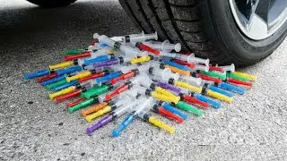 Funny Crushing Experiment Rainbow Ice Cream Cone vs Car | Crushing Crunchy & Soft Things with Car!