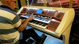 Drawbar sounds on Böhm Sinfonia 500, Blackpool organ festival 2014