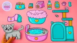 Makeover for my little cat | Pet care Kit DIY