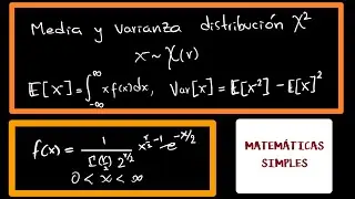 Valor esperado y varianza distribución chi-cuadrado - Función generadora de momentos