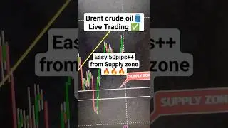 Brent Crude Oil 50pips++🔥 #profit #strategy #trading #forex #crudeoil #oil #brentoil