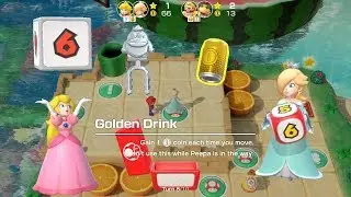 Super Mario Party Partner Party #268 Watermelon Walkabout Peach & Rosalina vs Bowser Jr & Wario